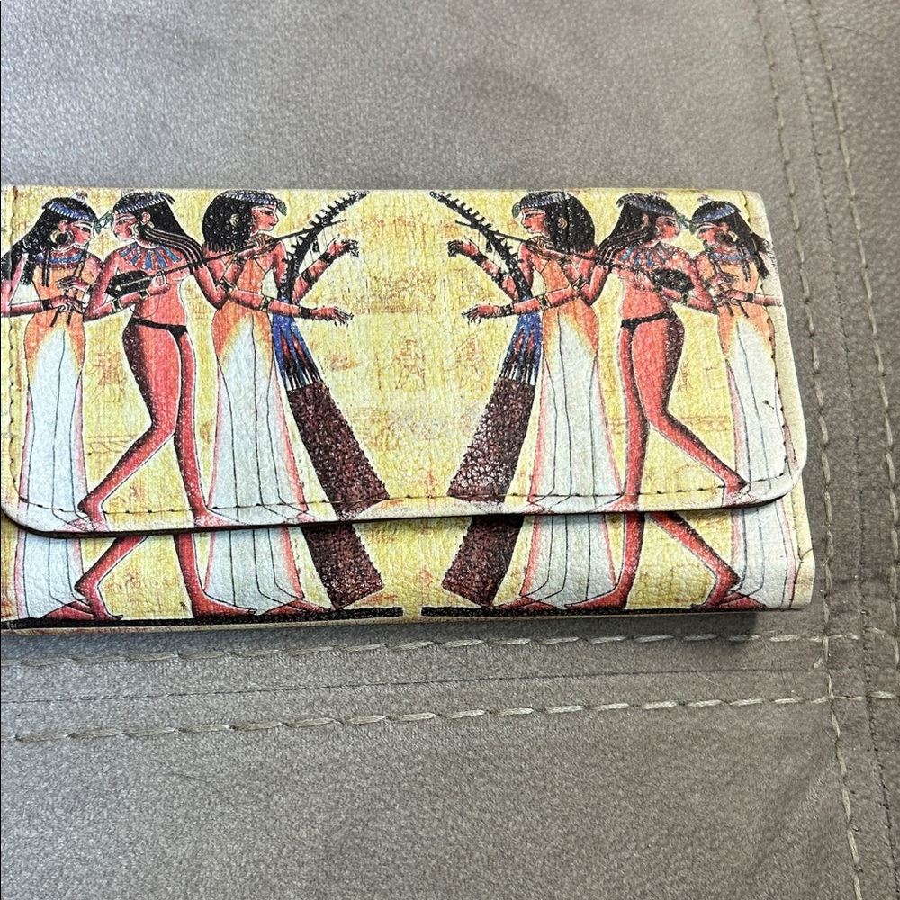 NWOT Egyptian Art Print Women's Clutch